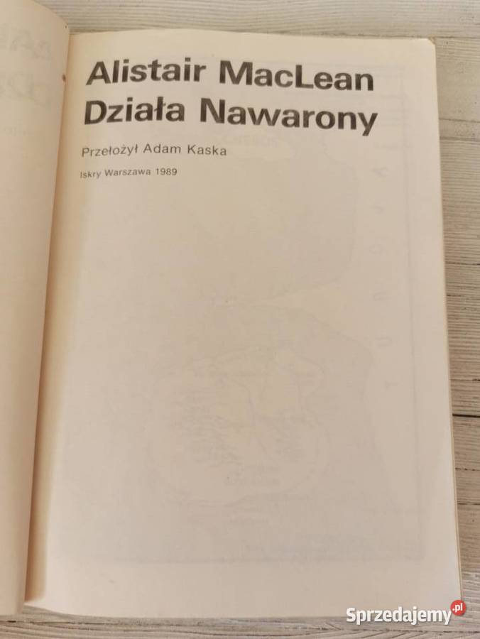 Działa Nawarony Alistair MacLean ISKRY 1989 śląskie