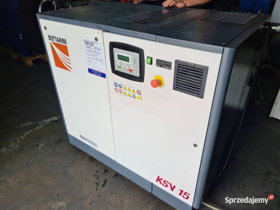 Kompresor śrubowy BOTTARINI KSV 15 15 kw 2015r Kompresory i osprzęt Zduny