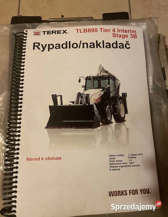 Instrukcja obsługi koparkoładowarka TEREX TLB890 Poradniki, albumy i reportaże