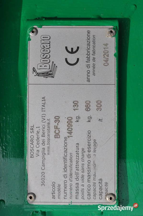Pojemnik na beton Boscaro BCF30 300L Stary Sącz