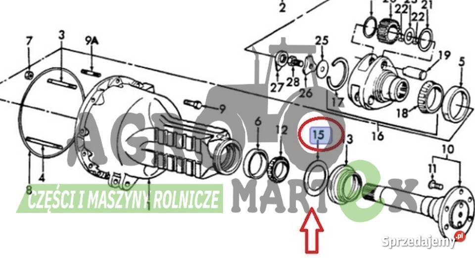 C5NN4180B 81803363 USZCZELKA CNH Wichrów