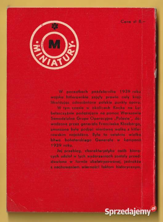 OSTATNIA BITWA GENERAŁA KLEEBERGA WŁODZIMIERZ sprzedam