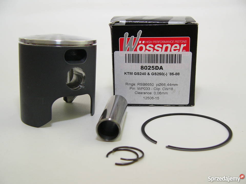 TŁOK komplet tłokowy WOSSNER 6644 mm sel A GS Silniki i osprzęt Zabrze