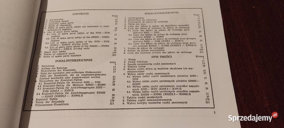 Andoria s 322 323 324 326 katalog części Stalowa Wola sprzedam