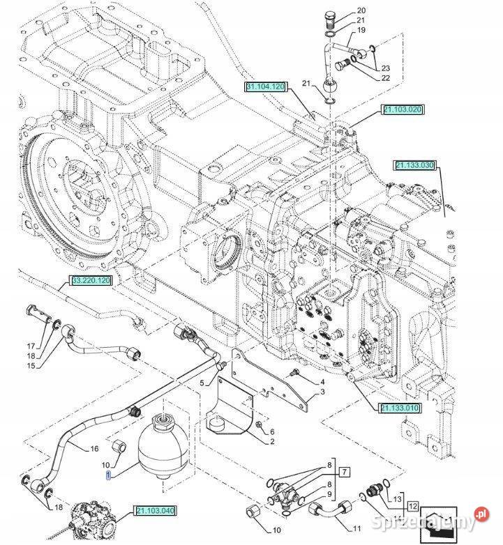 Hydroakumulator 075L CASE NH 87314179 5195043 Szczecin