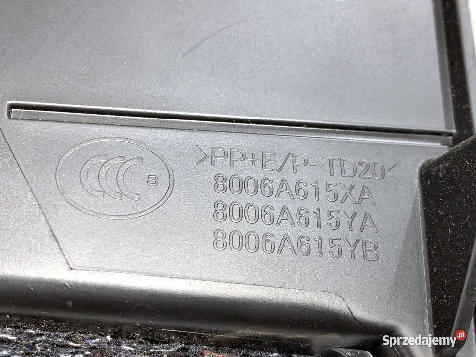 SCHOWEK PASAŻERA MITSUBISHI OUTLANDER III SUV podkarpackie sprzedam