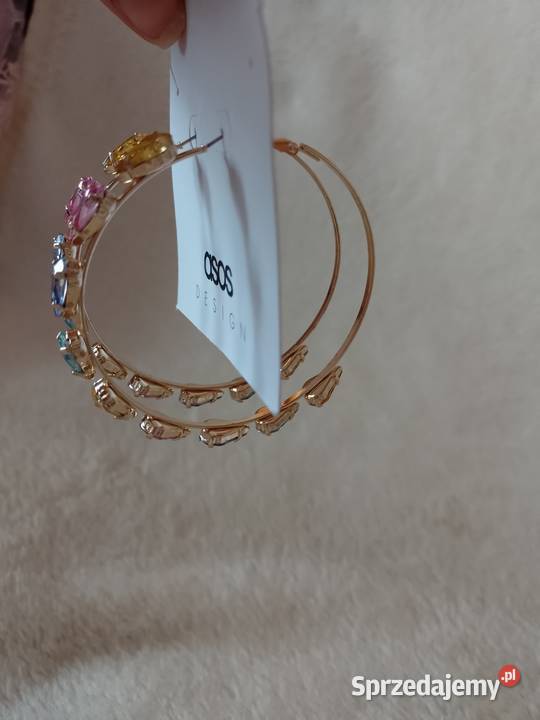 ASOS Bogato zdobione duże kolczyki z Londynu Dla kobiet Kraków sprzedam