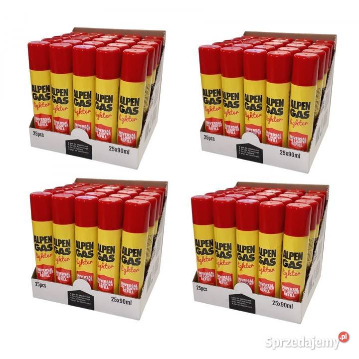 Gaz do zapalniczek Oryginalny Alpen Gas 100x90ml Rzeszów