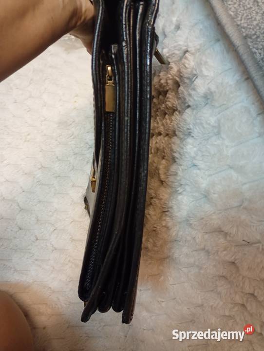 Real Leather Skórzana teczka adwokacka aktówka Do ręki