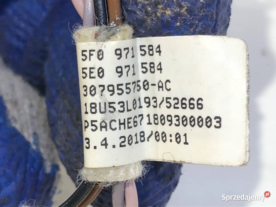 WIĄZKA TAŚMY AIRBAG SKODA OCTAVIA III