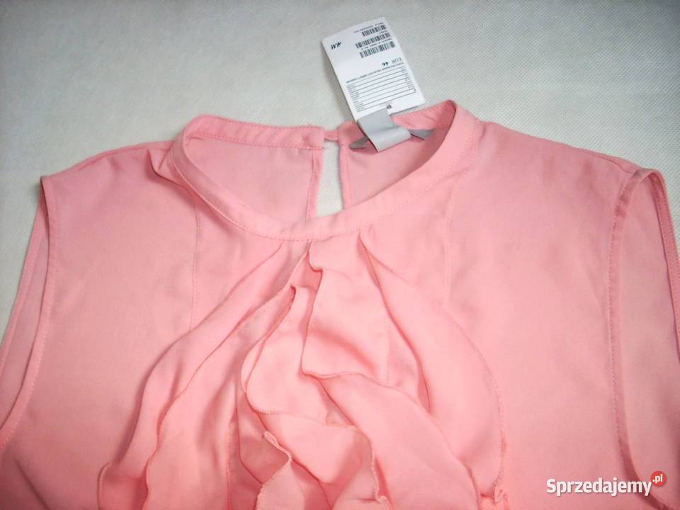 HM elegancka zwiewna bluzka Falbanki 44 46 H&M Nowy Sącz