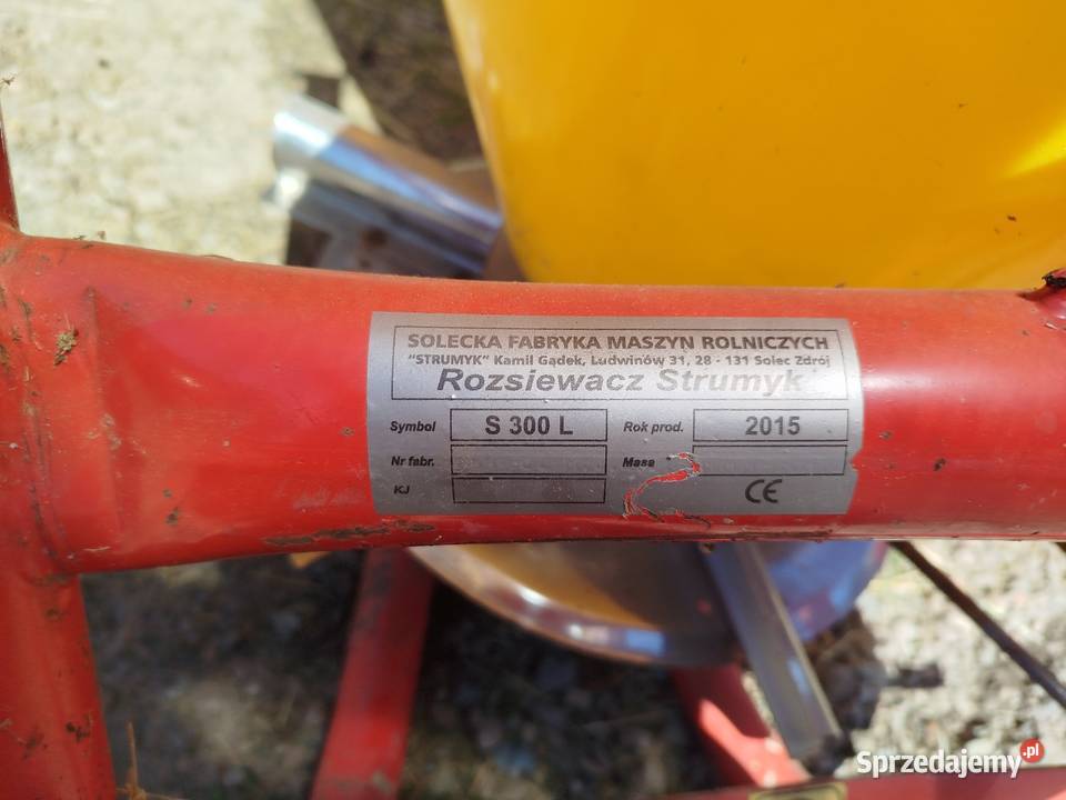 rozsiewacz do nawozów Strumyk S300l Skawina