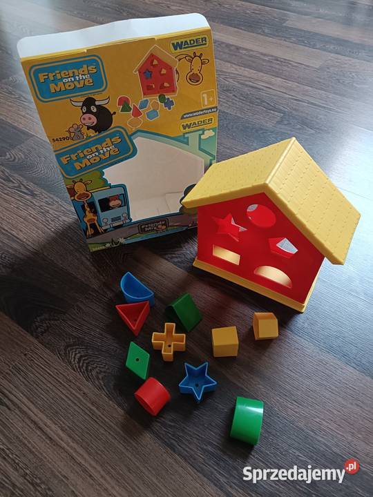 Domek sorter klocki kształty Plastik