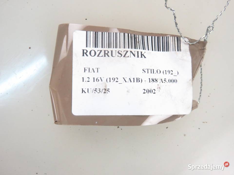 ROZRUSZNIK FIAT STILO 12 16V 80 188 A5000 Układ elektryczny silnika