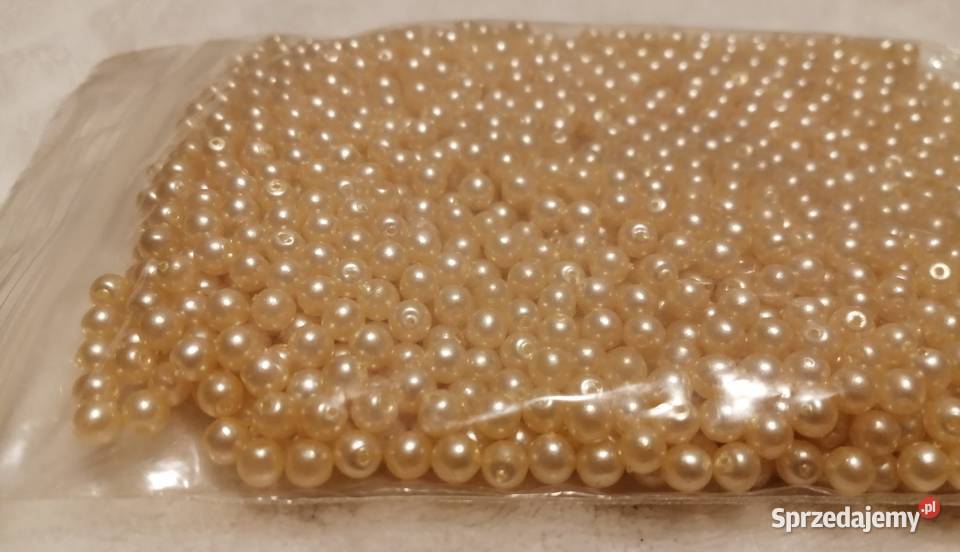 Koraliki 4mm kremowy ecru beżowy 1121 93g 9