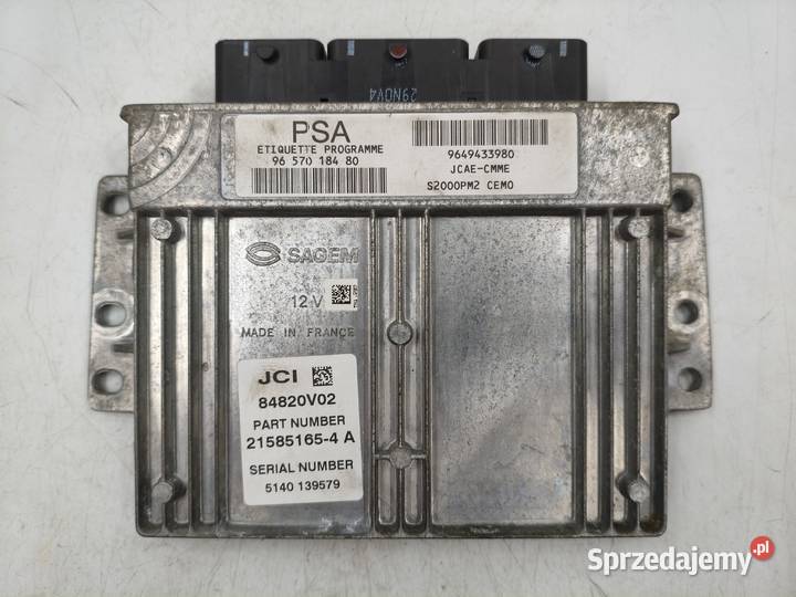 Sterownik Silnika Citroen C2 14 KFV 9657018480