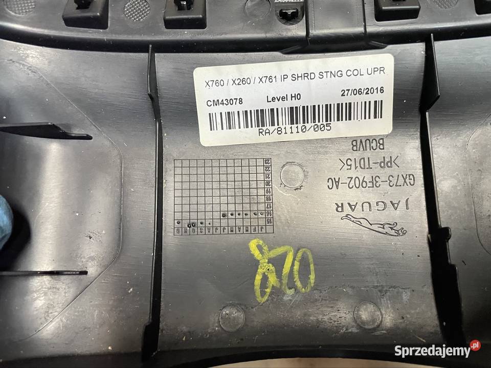 HK8310A894 osłona kolumny kierowniczej Jaguar Szczecin