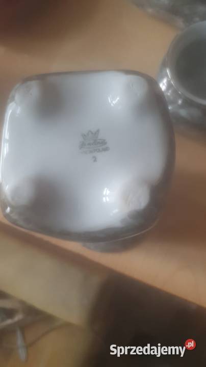 Piecioelementowy porcelanowy zestaw palacza z Zabrze