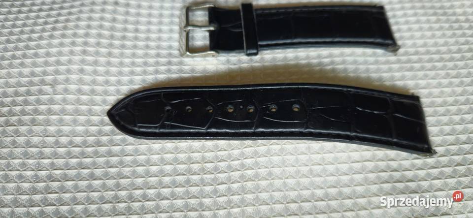Pasek armani do zegarka emporio czarny skórzany mazowieckie