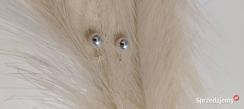 Kolczyki groszki kuleczka srebrne 925 Kolczyki Stalowa Wola