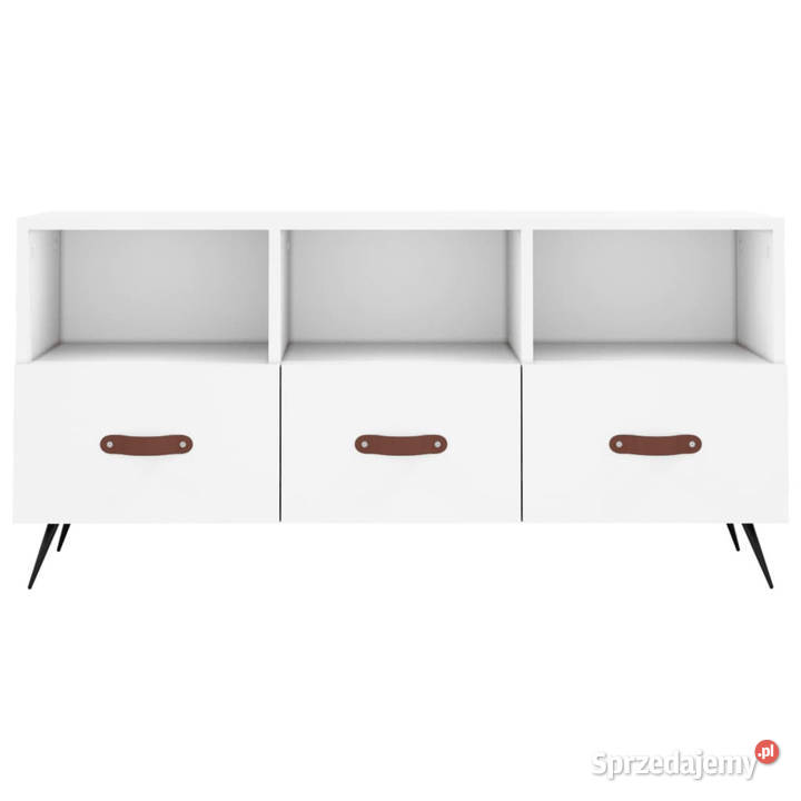 Szafka pod TV biała 102x36x50 materiał Warszawa