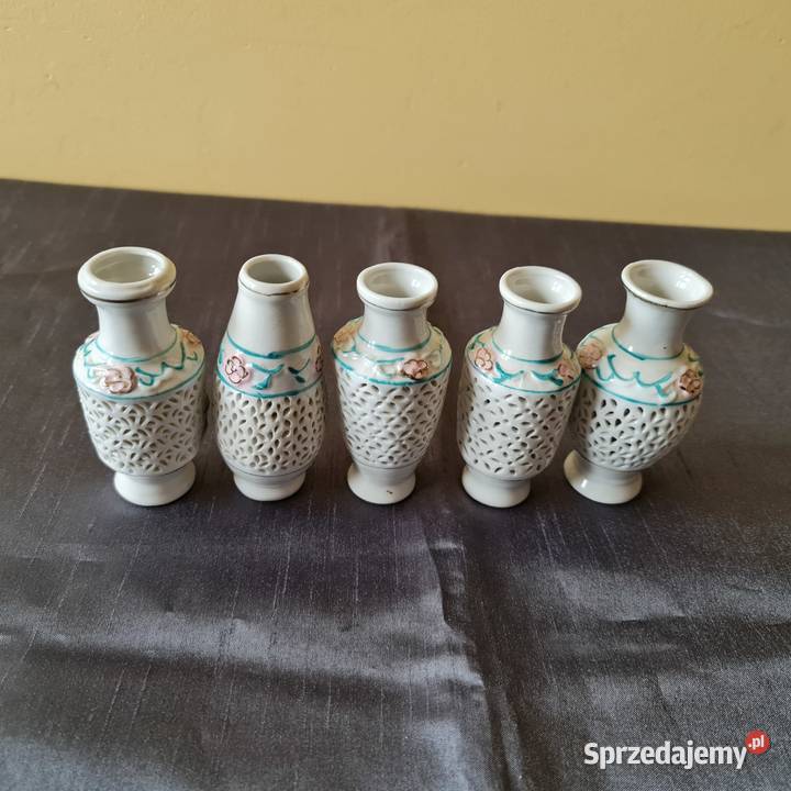 Małe wazoniki porcelanowe mazowieckie Warszawa