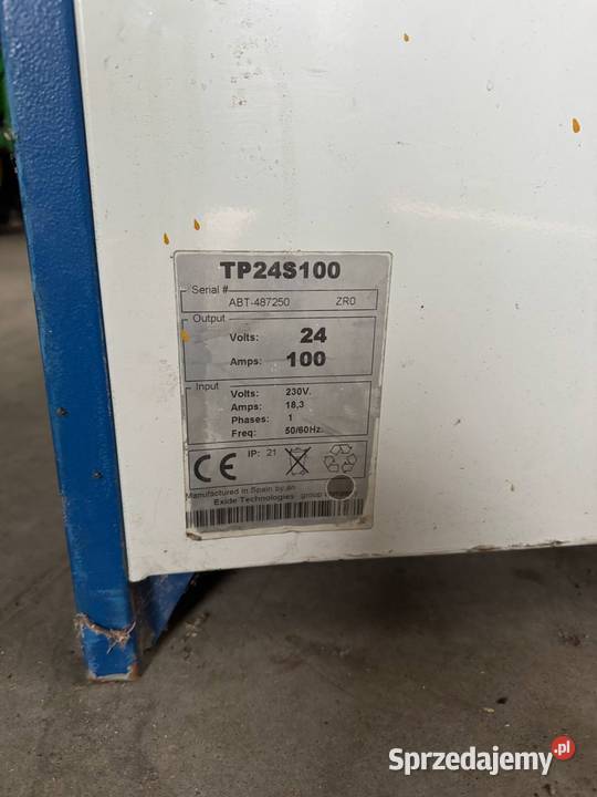 prostownik ładowarka 24V 100A TP24S100 230V 1 Pozostałe Strzydzew