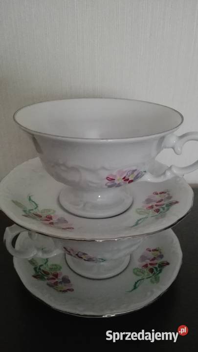 Filiżanki Fryderyka 2 stara porcelana Wałbrzych