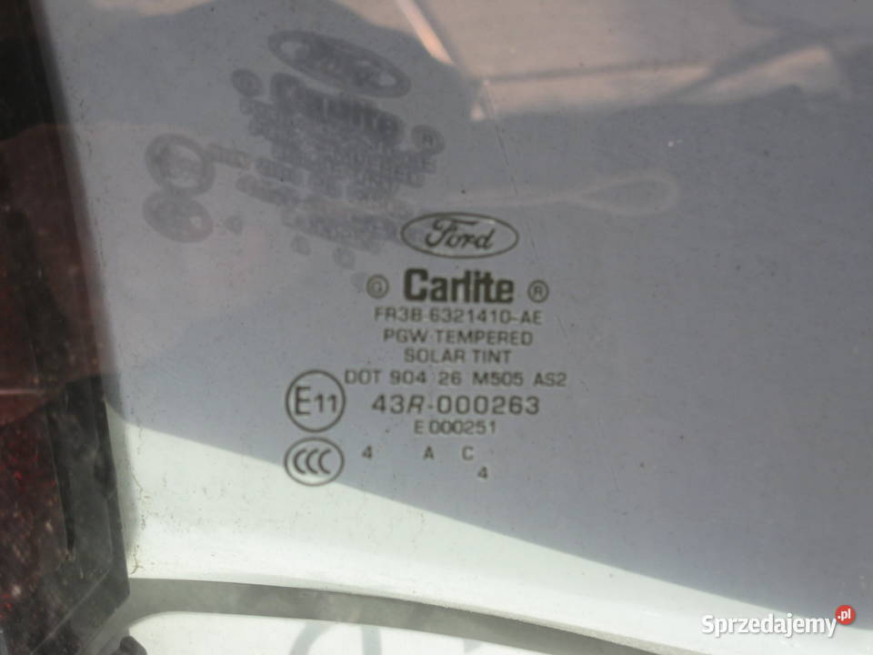 FORD MUSTANG 2015 SZYBA BOCZNA PASAŻERA Białystok