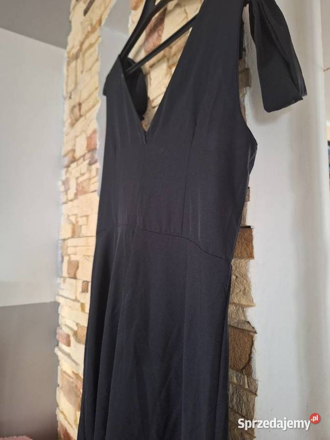 Suknia długa czarna wieczorowa L Nowa Długość Maxi Kalisz