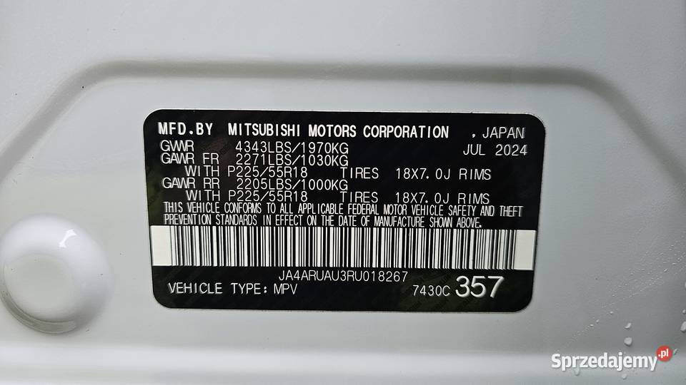 Mitsubishi Outlander Sport ASX 20B 4x4 automat Świdnik