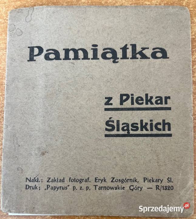 Pamiątka z Piekar Śląskich mini albumik Bytom sprzedam