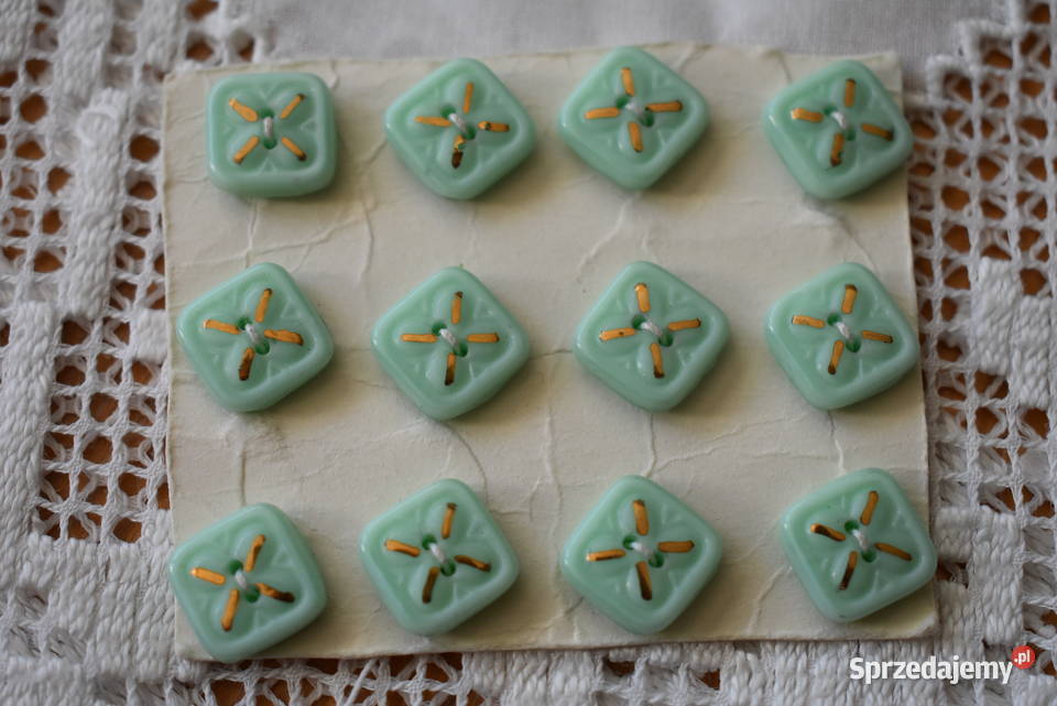 Guziki ubraniowe zielony Warszawa