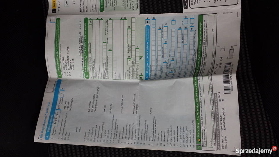 VW GOLF IV 19 TDI DIESEL ANGLIK SPRZEDAM W Wałbrzych