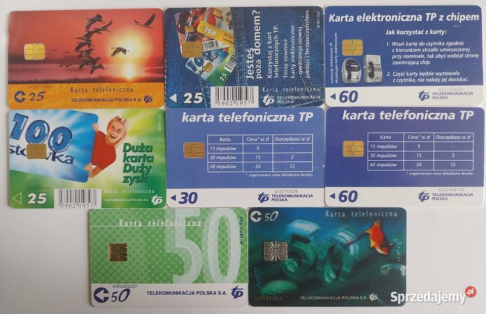 Karty telefoniczne polskie czipowe zestaw Pocztówki i karty telefoniczne mazowieckie Warszawa