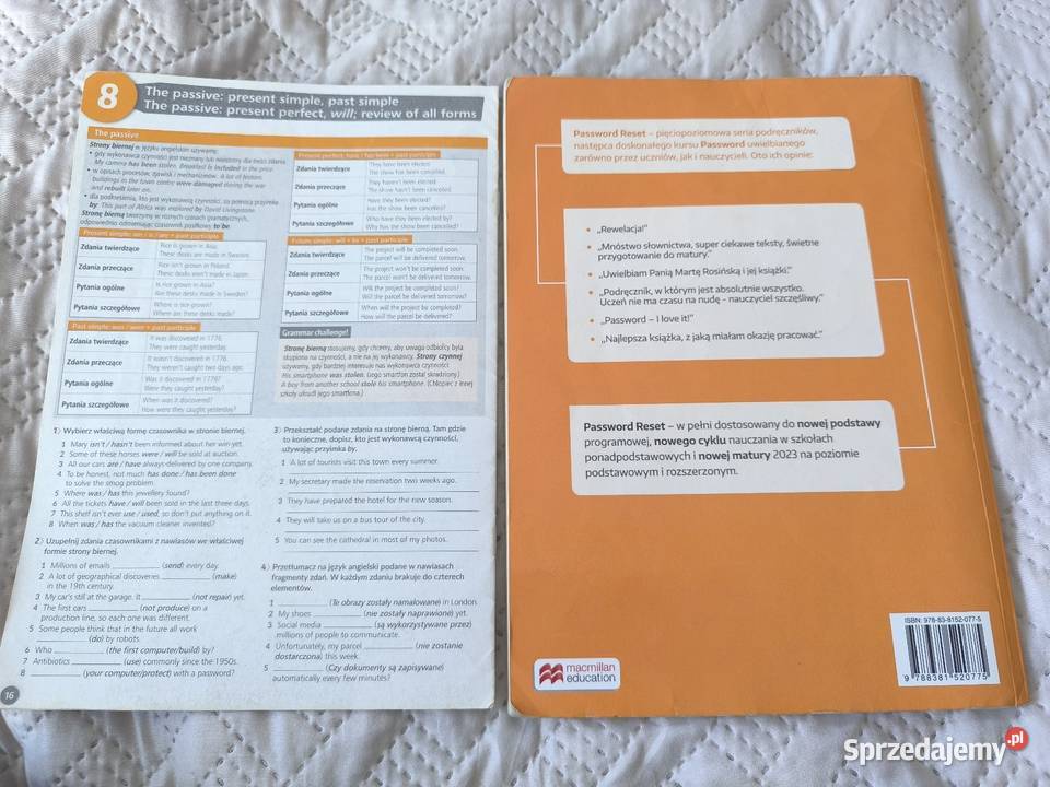 NOWE Password Reset A2B1 Students Book i do liceum  Książki do nauki języka obcego