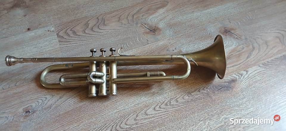 Stara mosiężna trąbka blaszane Kraków