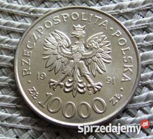 PRL 10000 Złoty 1991r2 wielkopolskie sprzedam
