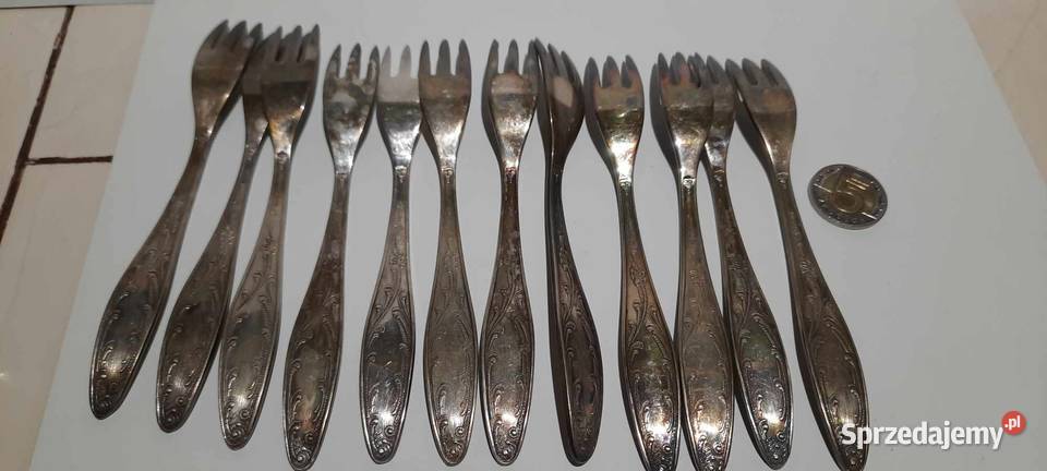 sztućce widelczyki do ciasta plater nie Warszawa