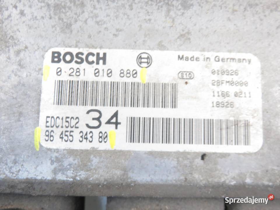 STEROWNIK PEUGEOT 607 22 HDI 9645534380