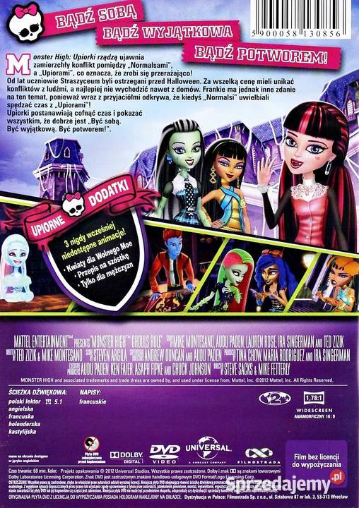 MONSTER HIGH UPIORKI RZĄDZĄ EDYCJA PUDEŁKOWA Filmy Kalisz
