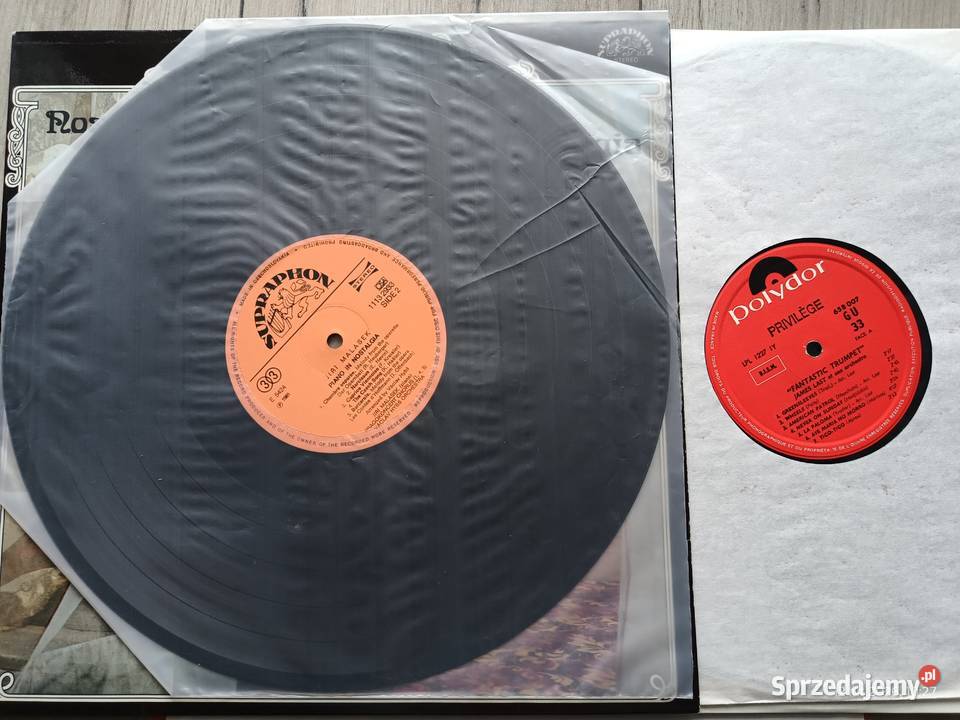 Trzy albumy winylowe z nastrojową taneczną