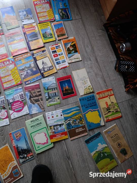 mapy różnych miast Książki i Podręczniki Poznań sprzedam
