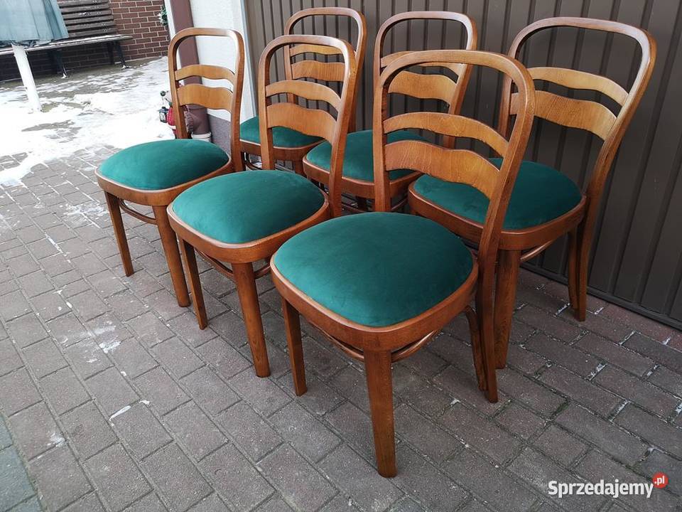 Krzesła ARTDECO 6 Sztuk Stare Antyk Komplet Swarzędz