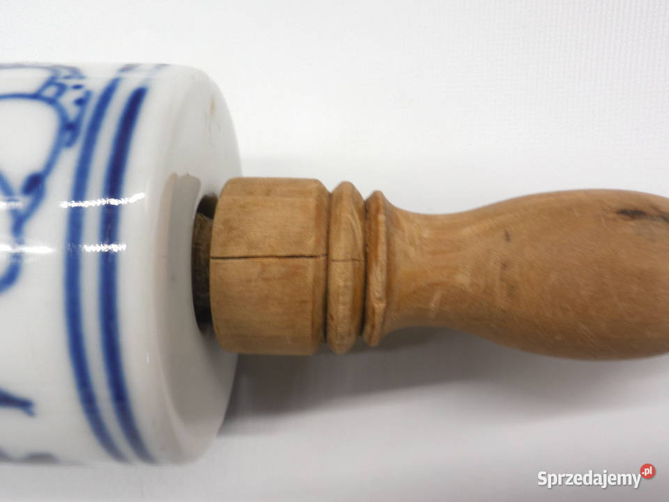 ANTYCZNY WAŁEK PORCELANOWY WZÓR CEBULOWY