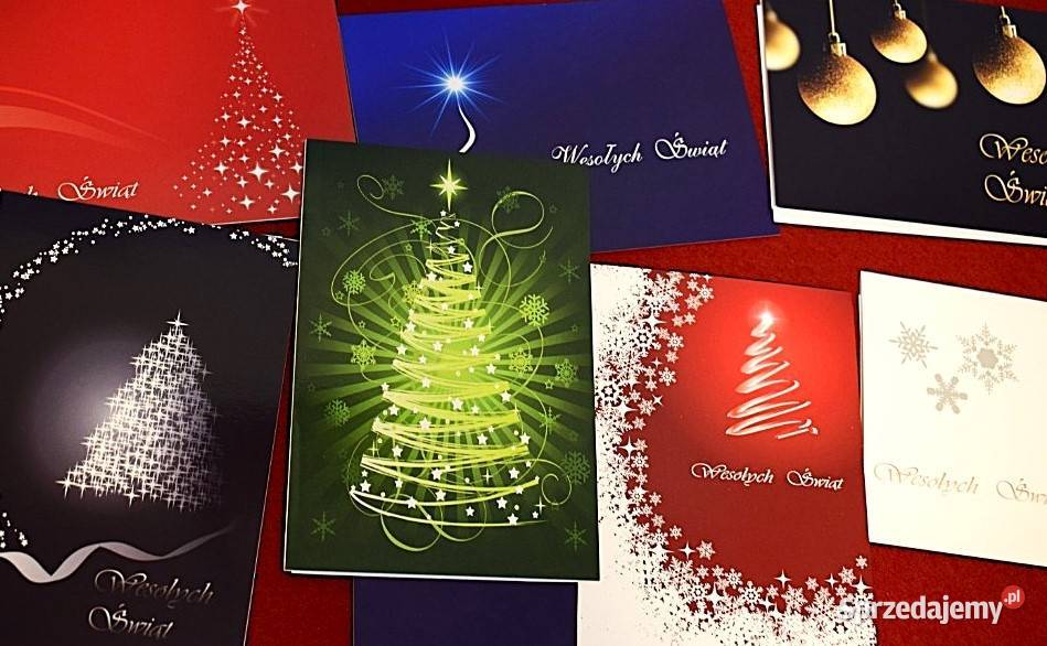 Świąteczne kartki z życzeniami 14 sztuk Chełmno