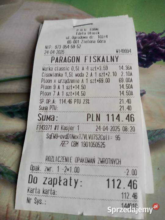 Podgrzewacz papierosowy Zielona Góra sprzedam