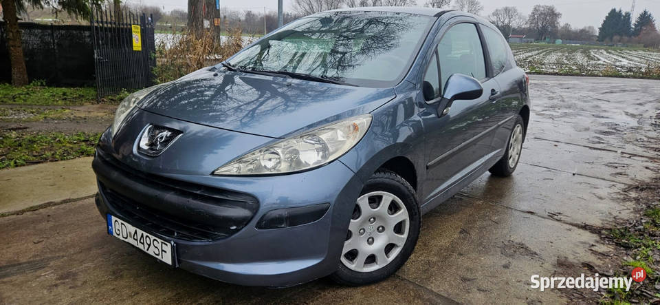 Peugeot 207 2007 poj 14 benz stanklima nowe centralny zamek Elbląg