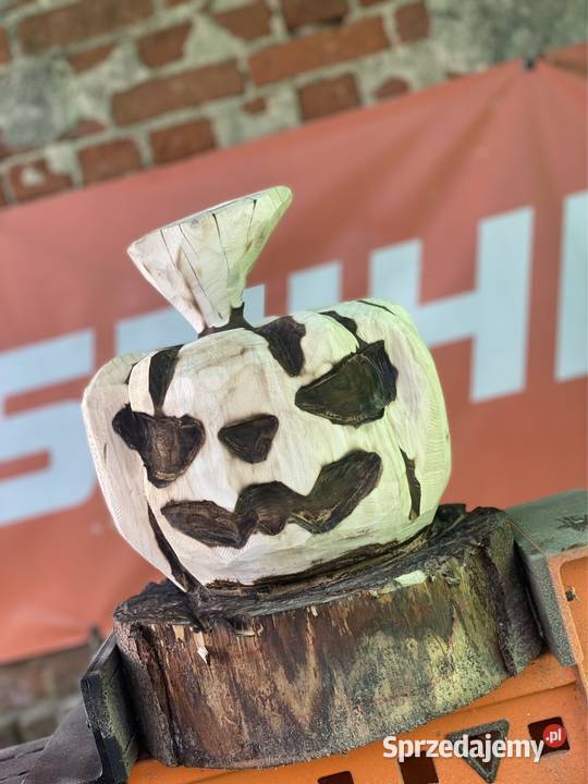 Rzeźba dyni halloween Uskorz Wielki