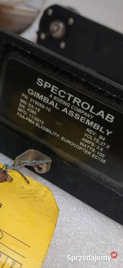 Zespół gimbala Spectrolab ramię oświetlenia Skierniewice sprzedam